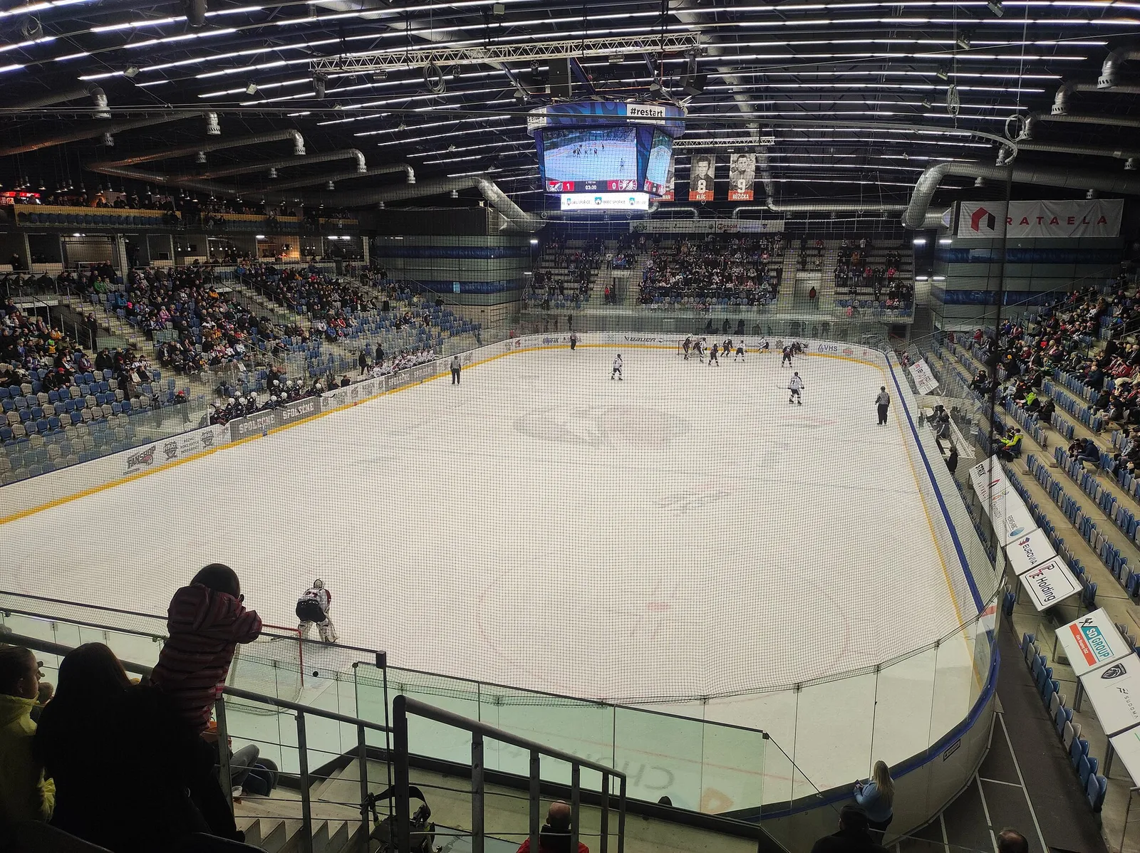 Hlediště při extraligovém zápase